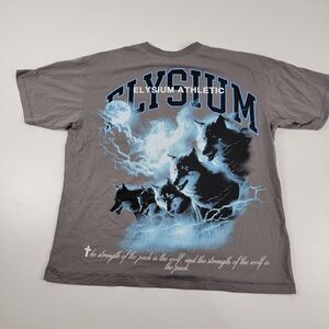 Elysium Athletic Wolf Pack Men’s Short Sleeve T shirt Limited Edition Sz Medium